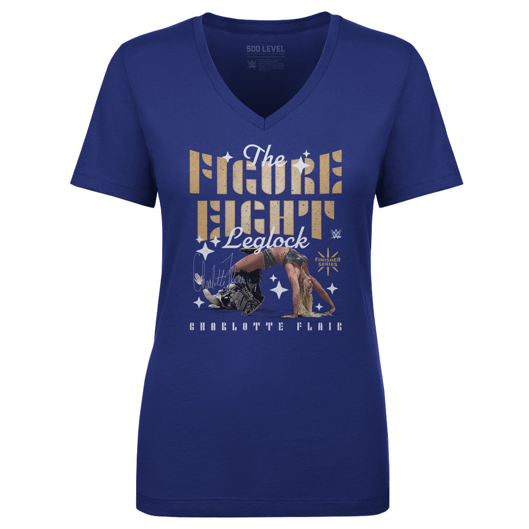 Charlotte Flair Women&#39;s V-Neck T-Shirt | 500 LEVEL