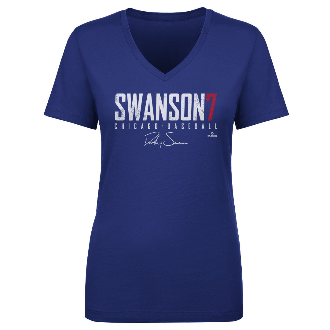 Dansby Swanson Women&#39;s V-Neck T-Shirt | 500 LEVEL