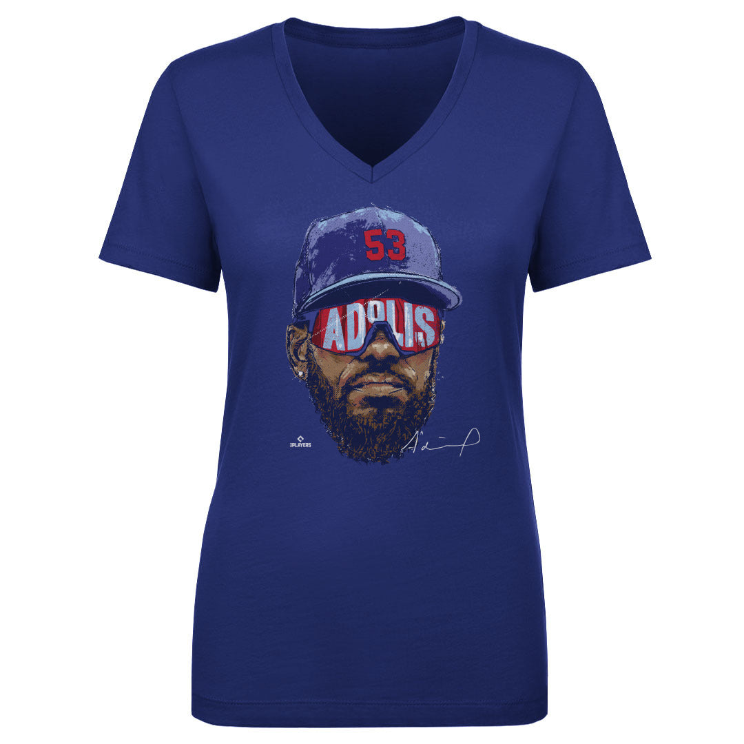 Adolis Garcia Women&#39;s V-Neck T-Shirt | 500 LEVEL