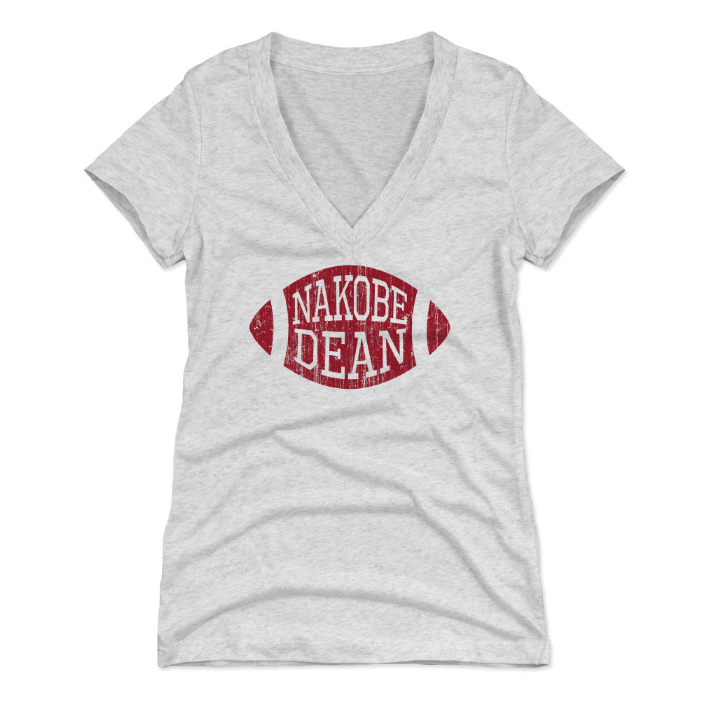 Nakobe Dean Women&#39;s V-Neck T-Shirt | 500 LEVEL