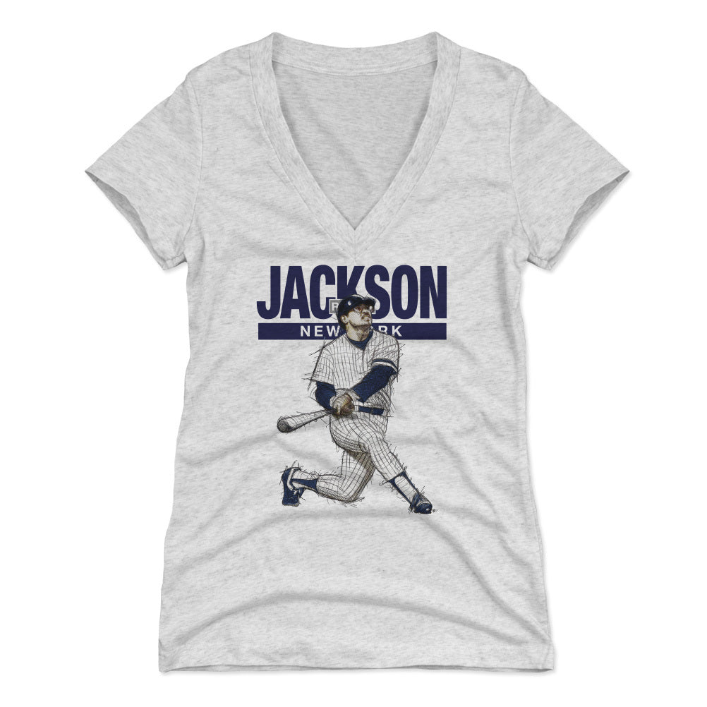 Reggie Jackson Women&#39;s V-Neck T-Shirt | 500 LEVEL