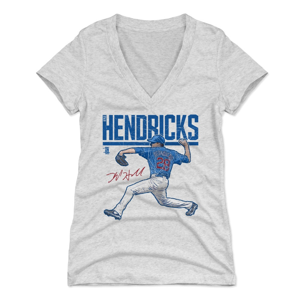 500LVL Kyle Hendricks Men's Cotton T-Shirt - Chicago C Baseball Kyle Hendricks Hyper B