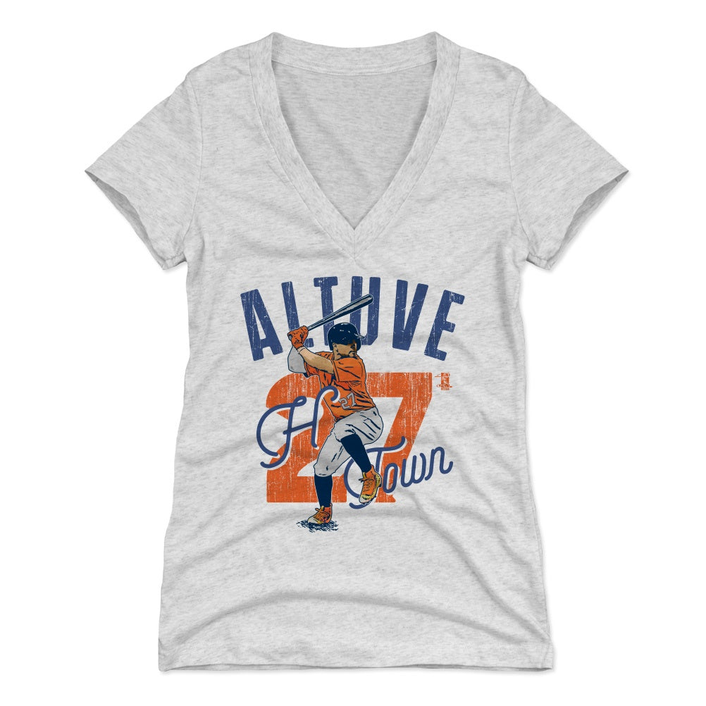 Jose Altuve Women's T-Shirt  Houston Baseball Women's V-Neck T