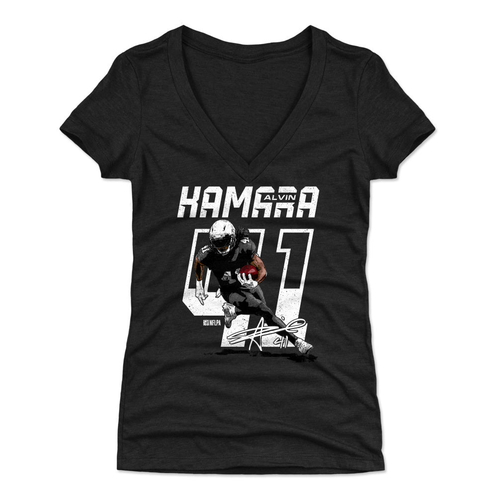 Women's Alvin Kamara Name & Number Slim Fit T-Shirt - White