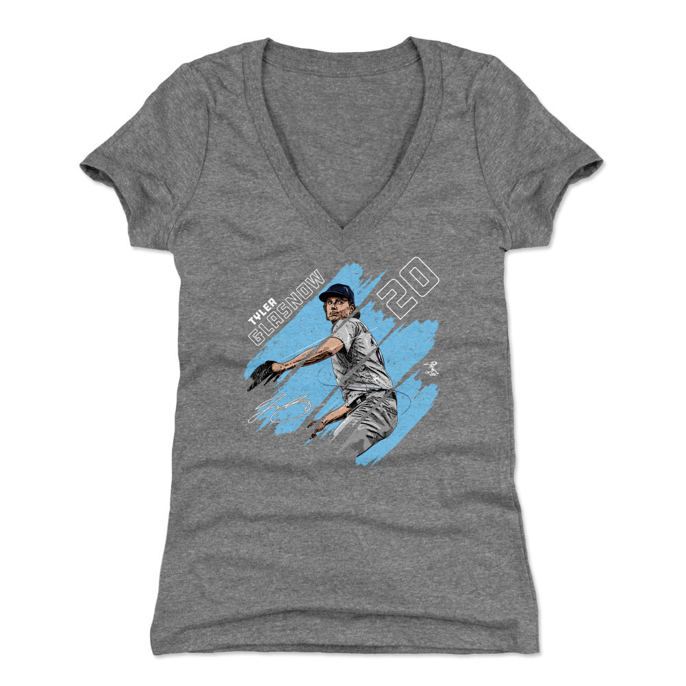 Tyler Glasnow Women&#39;s V-Neck T-Shirt | 500 LEVEL