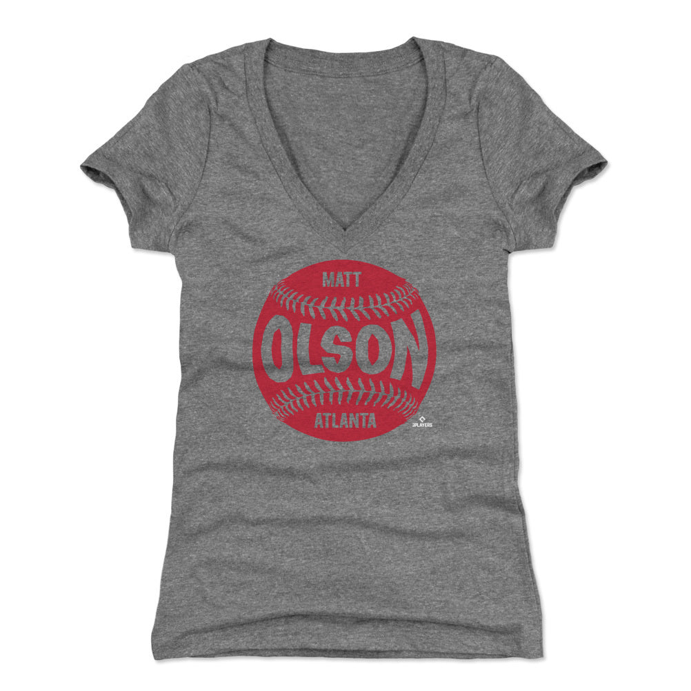 Matt Olson Women&#39;s V-Neck T-Shirt | 500 LEVEL