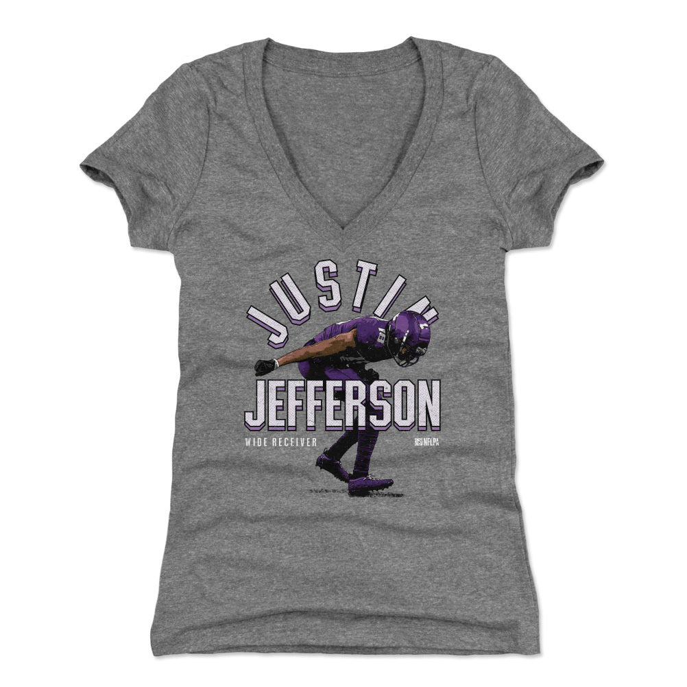 Justin Jefferson Women&#39;s V-Neck T-Shirt | 500 LEVEL