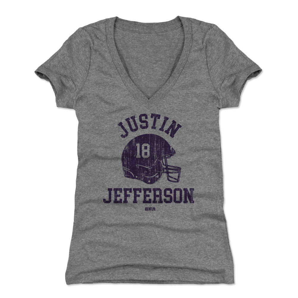 Justin Jefferson Women&#39;s V-Neck T-Shirt | 500 LEVEL