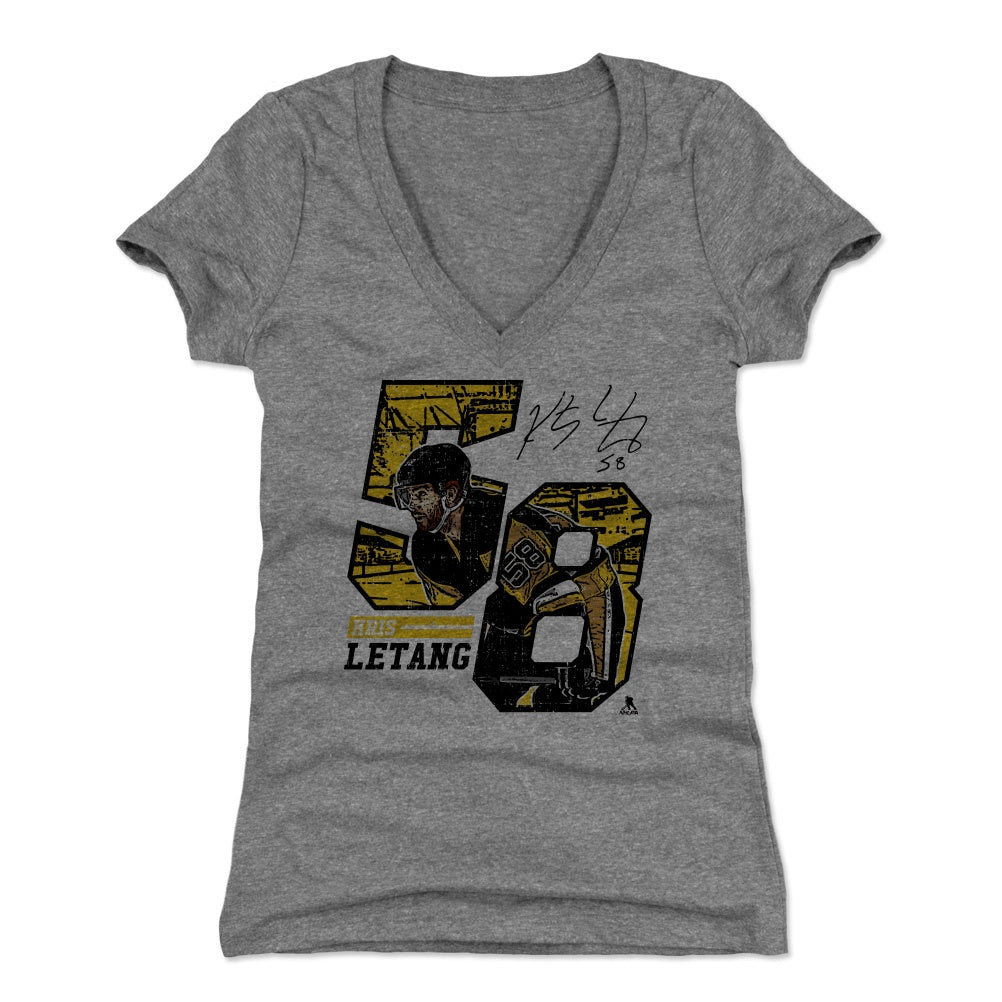 Kris Letang Women&#39;s V-Neck T-Shirt | 500 LEVEL