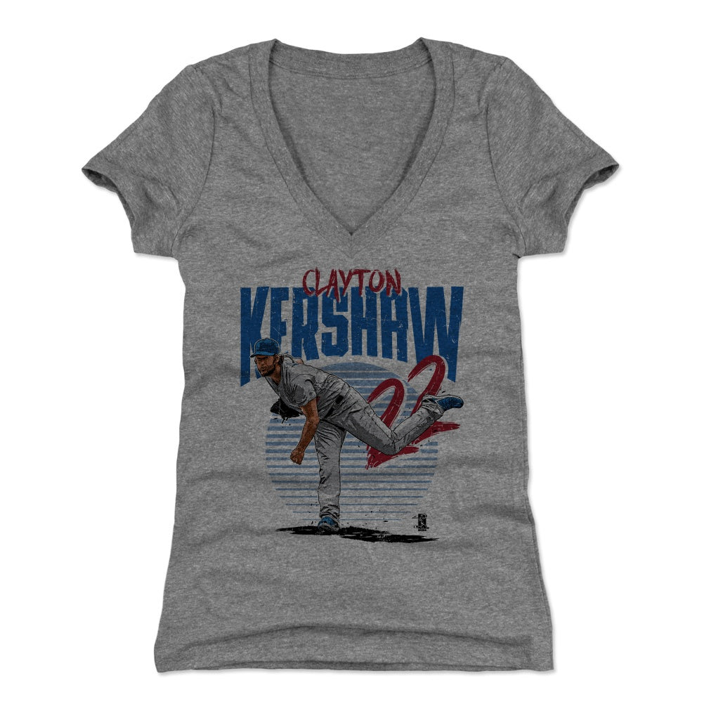 Clayton Kershaw Women&#39;s V-Neck T-Shirt | 500 LEVEL