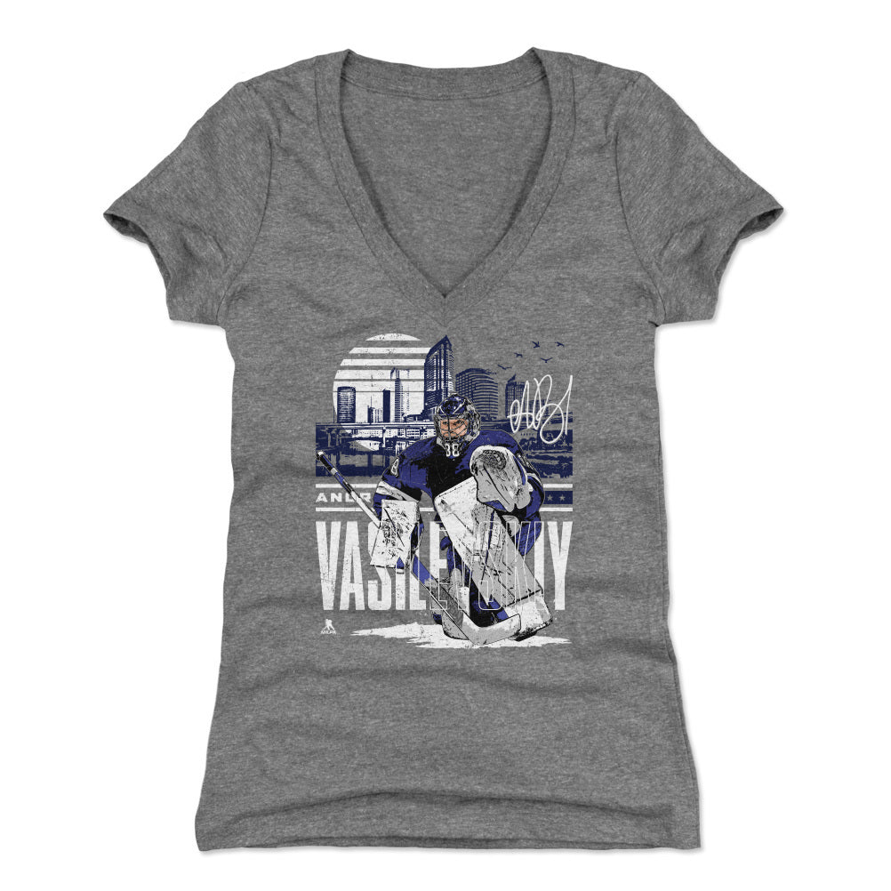 Andrei Vasilevskiy Women&#39;s V-Neck T-Shirt | 500 LEVEL