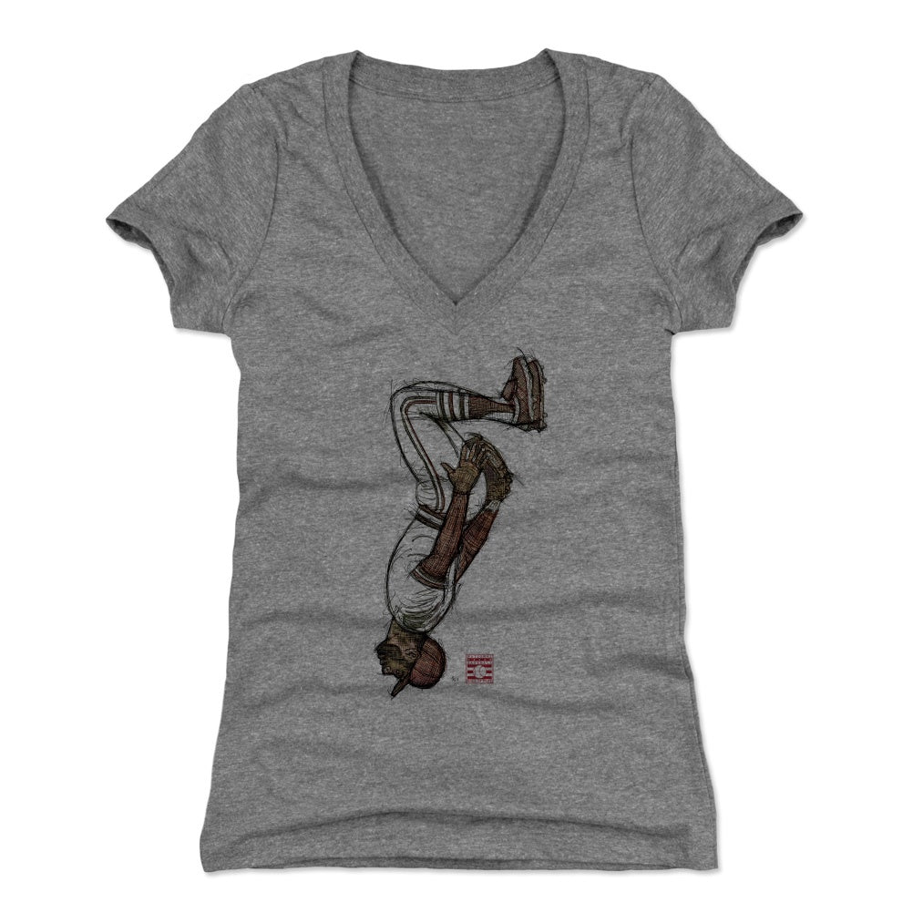 Ozzie Smith: The Wizard, Women's V-Neck T-Shirt / Small - MLB - Sports Fan Gear | breakingt