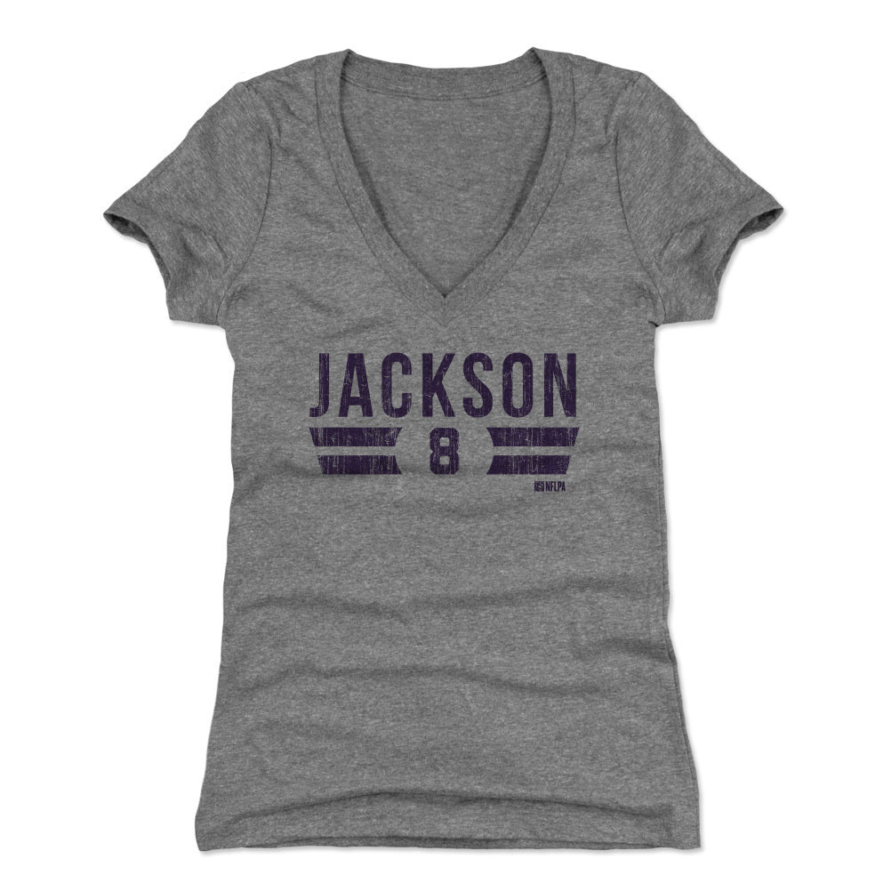 Lamar Jackson Women&#39;s V-Neck T-Shirt | 500 LEVEL