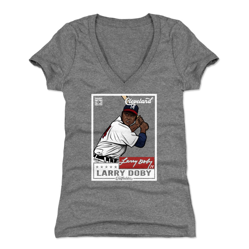 Larry Doby Baseball Tee Shirt  Cleveland Baseball Hall of Fame