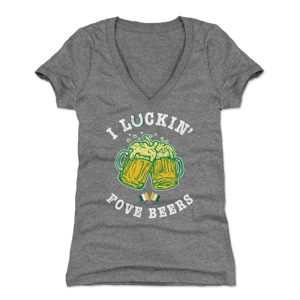 St. Patrick&#39;s Day Women&#39;s V-Neck T-Shirt | 500 LEVEL