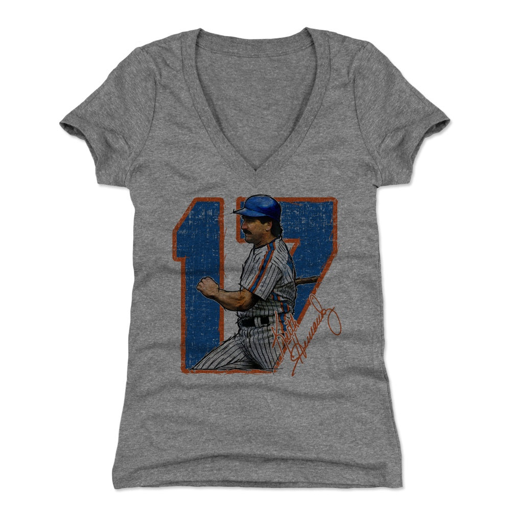 Keith Hernandez Women's T-Shirt - Heather Gray - New York | 500 Level