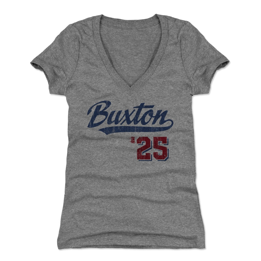 Byron Buxton Women&#39;s V-Neck T-Shirt | 500 LEVEL