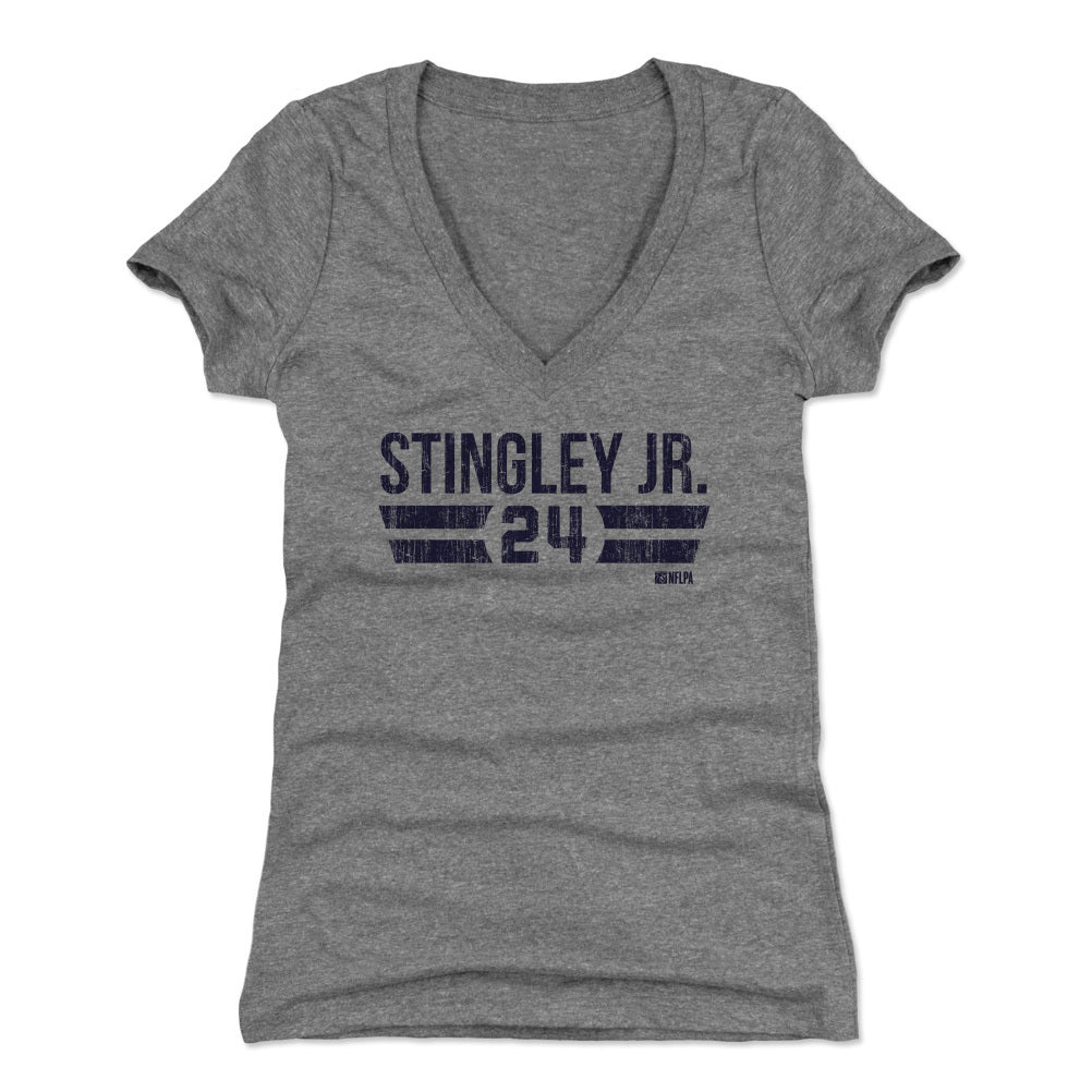 Derek Stingley Jr. Women&#39;s V-Neck T-Shirt | 500 LEVEL