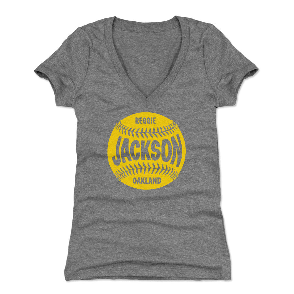 Reggie Jackson Women&#39;s V-Neck T-Shirt | 500 LEVEL