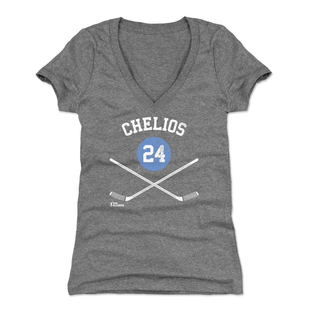 Chris Chelios Women&#39;s V-Neck T-Shirt | 500 LEVEL