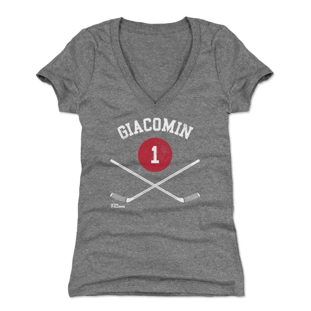 Eddie Giacomin Women&#39;s V-Neck T-Shirt | 500 LEVEL