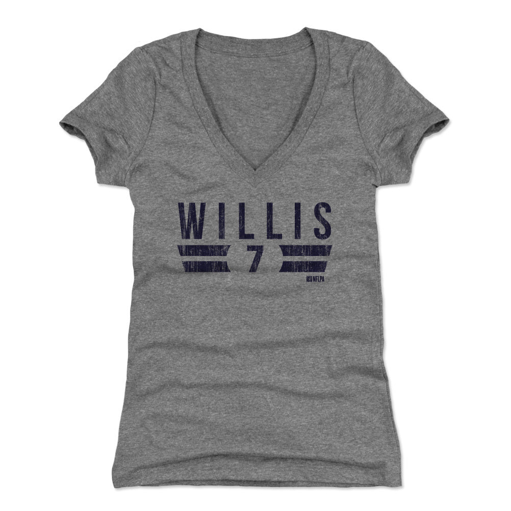 Malik Willis Women&#39;s V-Neck T-Shirt | 500 LEVEL