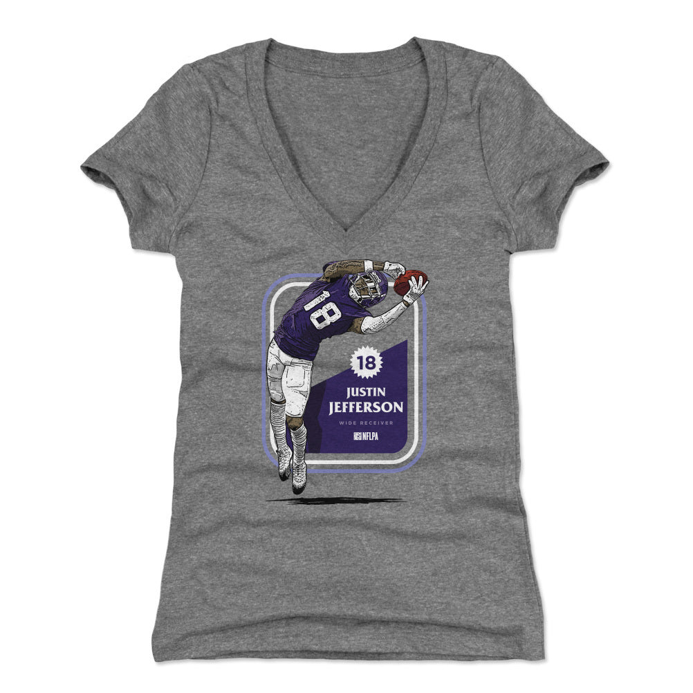 Justin Jefferson Women&#39;s V-Neck T-Shirt | 500 LEVEL