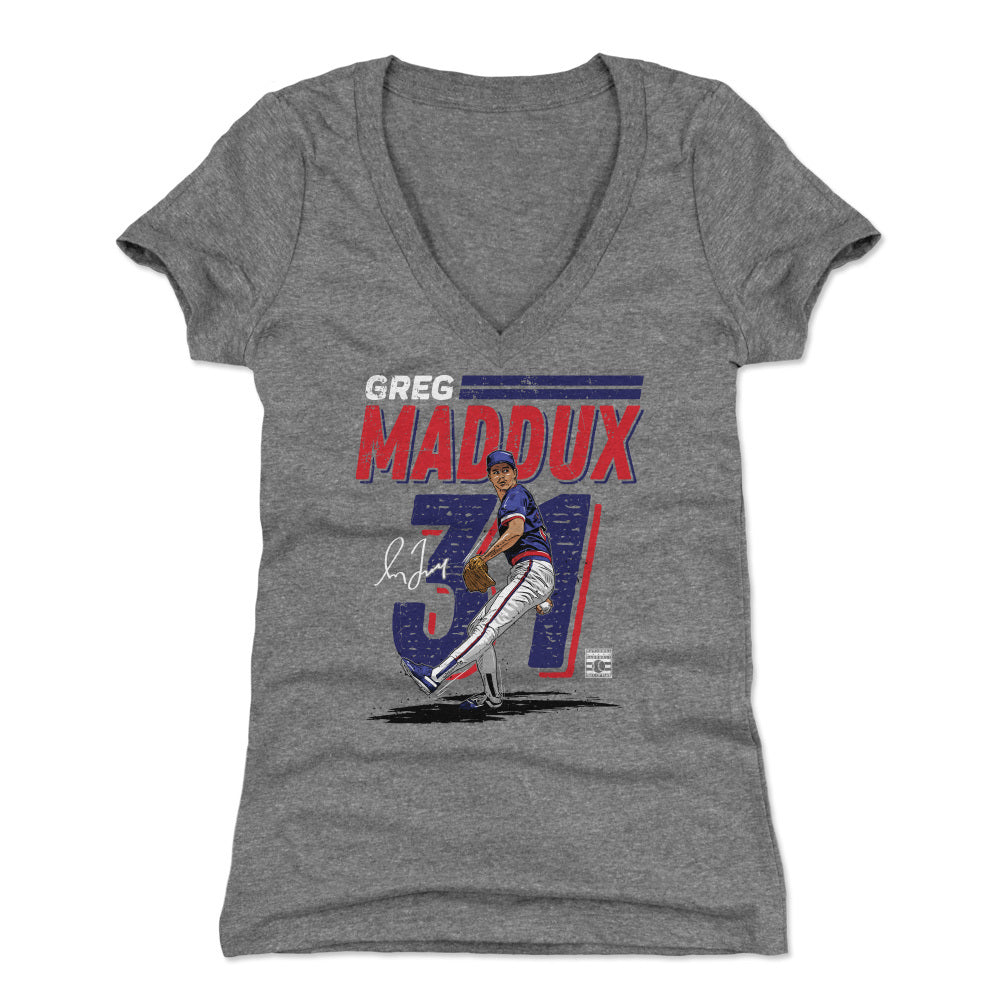 Greg Maddux Women&#39;s V-Neck T-Shirt | 500 LEVEL