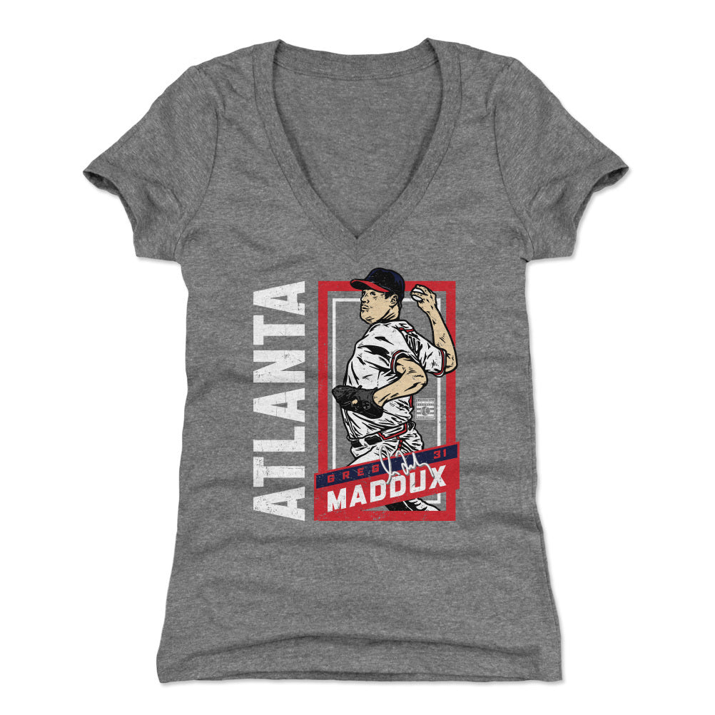 Greg Maddux Women&#39;s V-Neck T-Shirt | 500 LEVEL