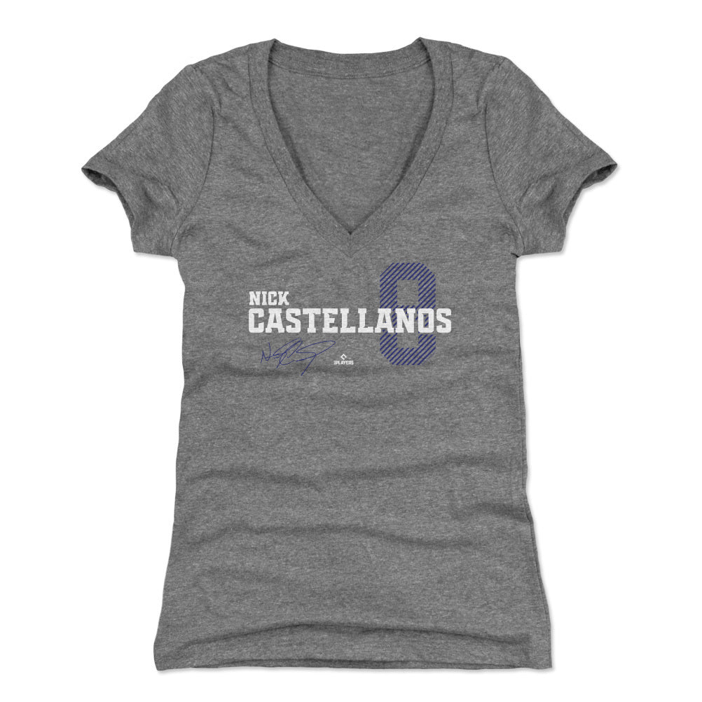 Nick Castellanos Women&#39;s V-Neck T-Shirt | 500 LEVEL