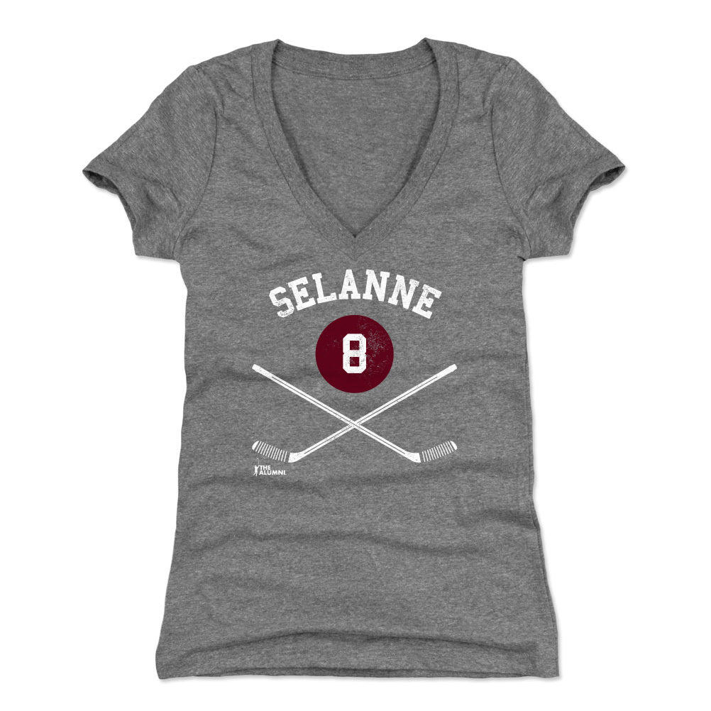 Teemu Selanne Women&#39;s V-Neck T-Shirt | 500 LEVEL