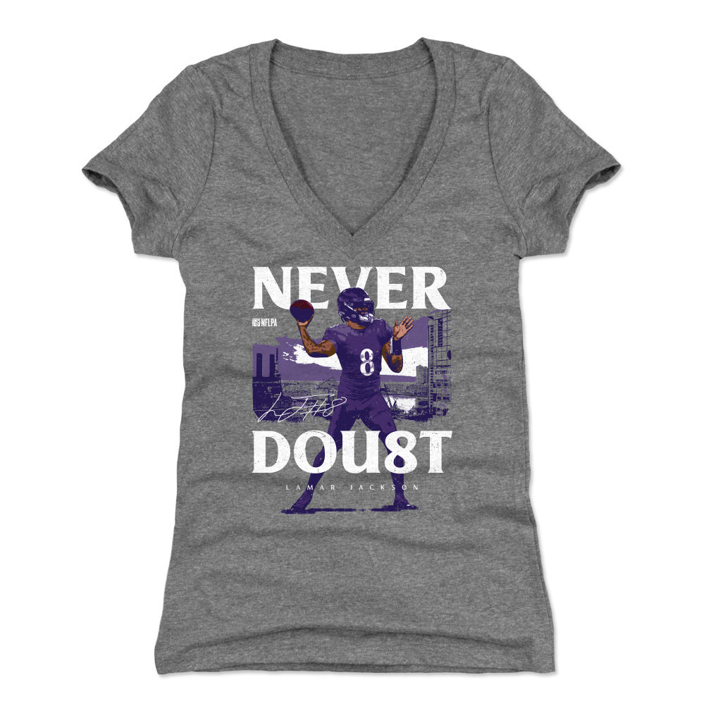 Lamar Jackson Women&#39;s V-Neck T-Shirt | 500 LEVEL