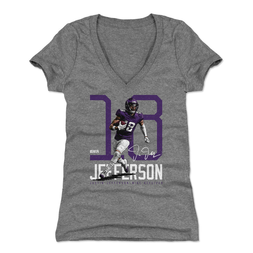 Justin Jefferson Women&#39;s V-Neck T-Shirt | 500 LEVEL