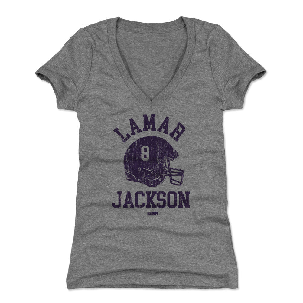 Lamar Jackson Women&#39;s V-Neck T-Shirt | 500 LEVEL