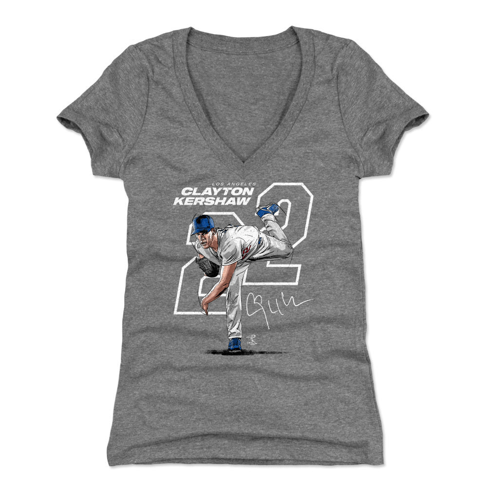 Clayton Kershaw Women&#39;s V-Neck T-Shirt | 500 LEVEL