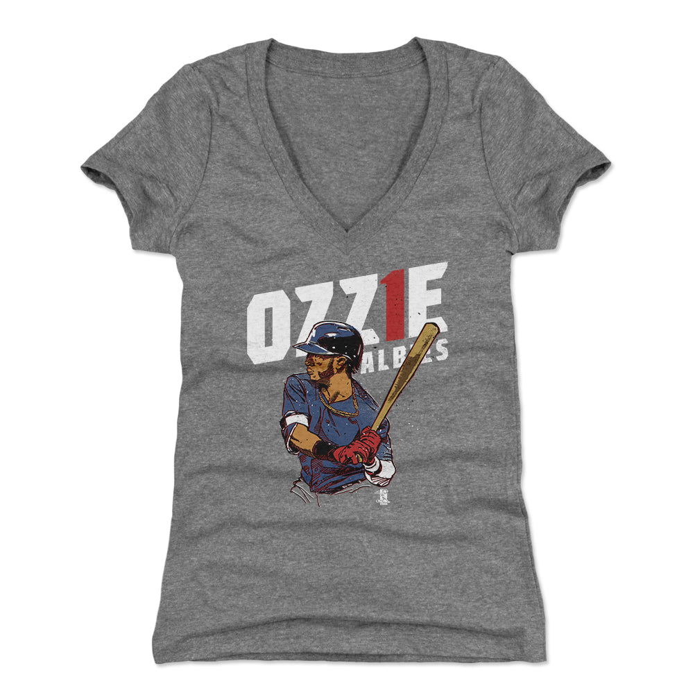 Ozzie Albies Kids T-Shirt - Atlanta Baseball Ozzie Albies Bat W WHT