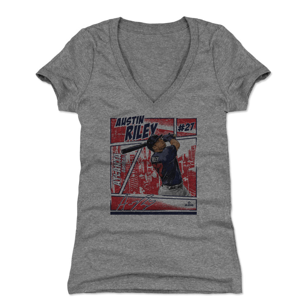 Austin Riley Women's T-Shirt  Atlanta Baseball Women's V-Neck T