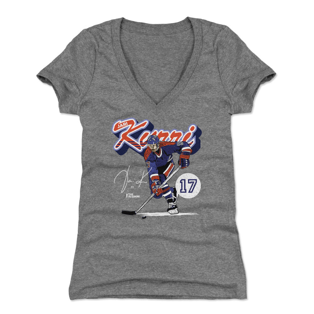 Jari Kurri Women&#39;s V-Neck T-Shirt | 500 LEVEL