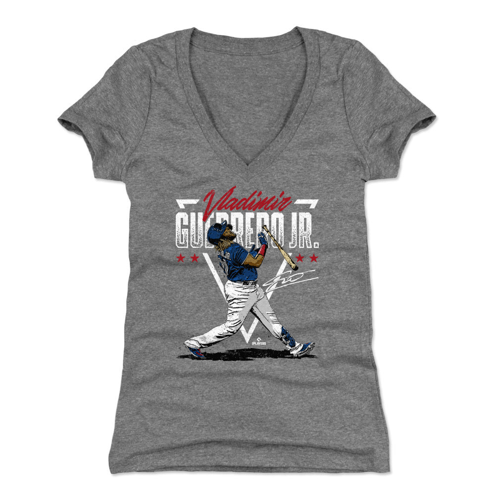 Vladimir Guerrero Jr. Women&#39;s V-Neck T-Shirt | 500 LEVEL