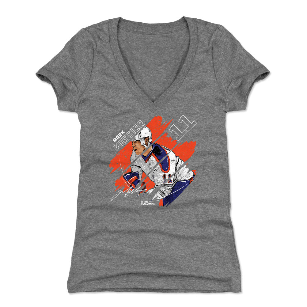 Mark Messier Women&#39;s V-Neck T-Shirt | 500 LEVEL