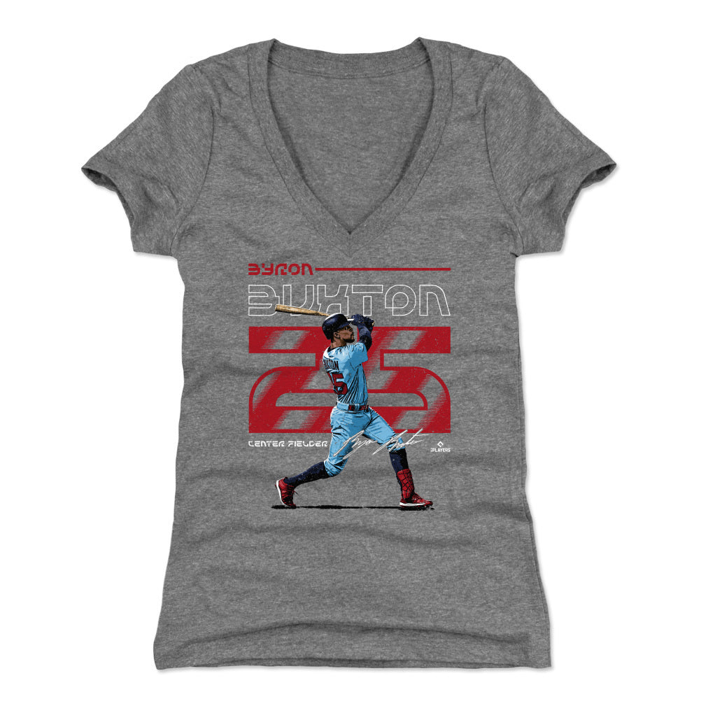 Byron Buxton Women&#39;s V-Neck T-Shirt | 500 LEVEL