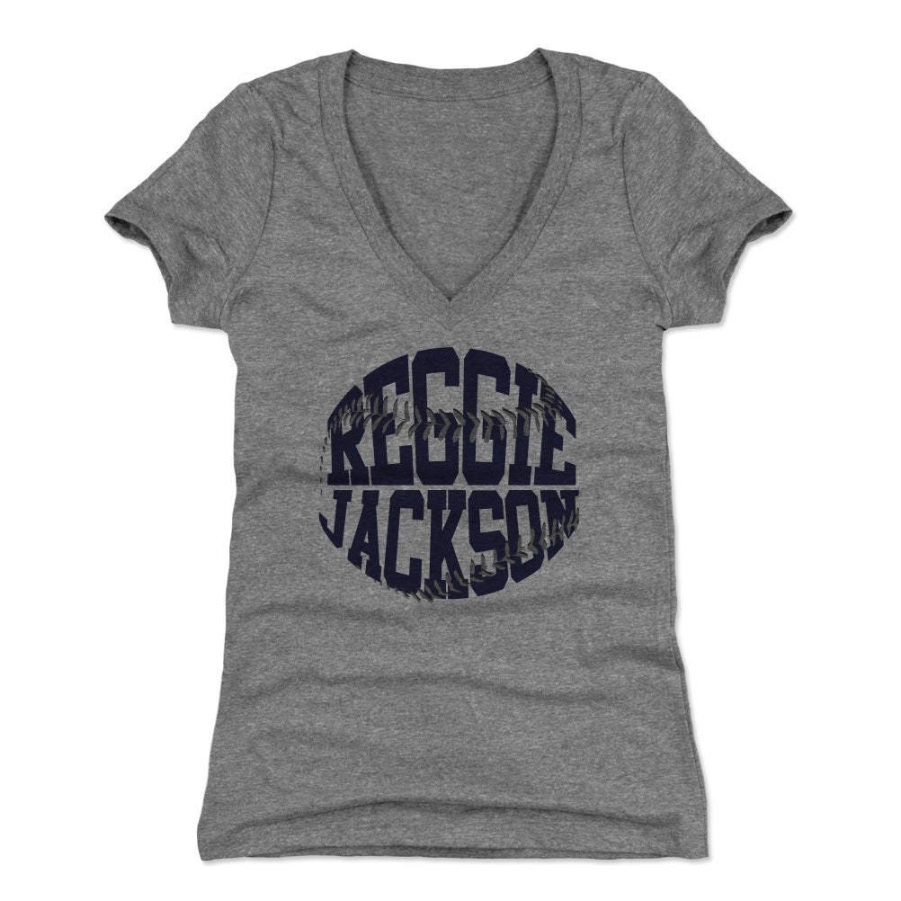 Reggie Jackson Women&#39;s V-Neck T-Shirt | 500 LEVEL