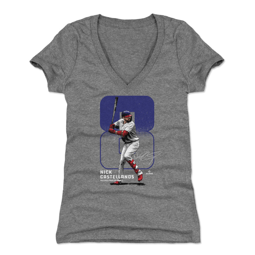 Nick Castellanos Women&#39;s V-Neck T-Shirt | 500 LEVEL