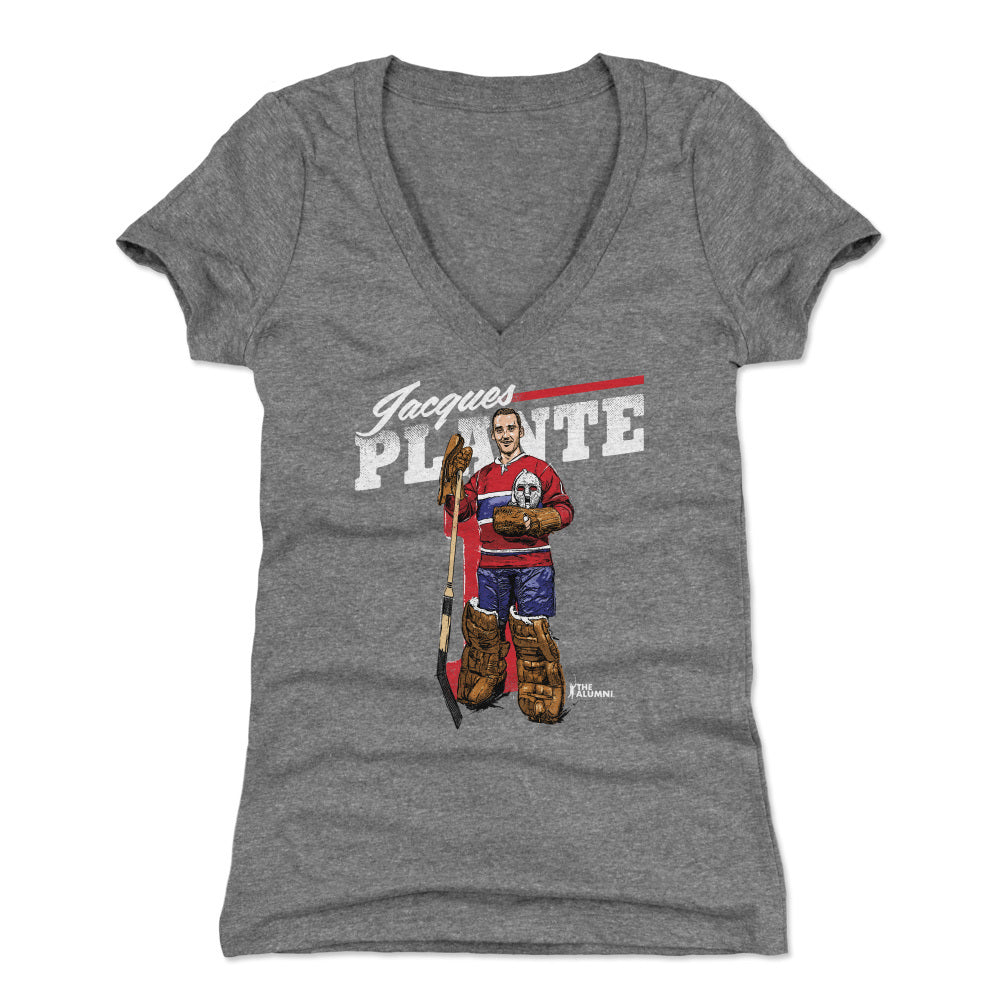 Jacques Plante Women&#39;s V-Neck T-Shirt | 500 LEVEL