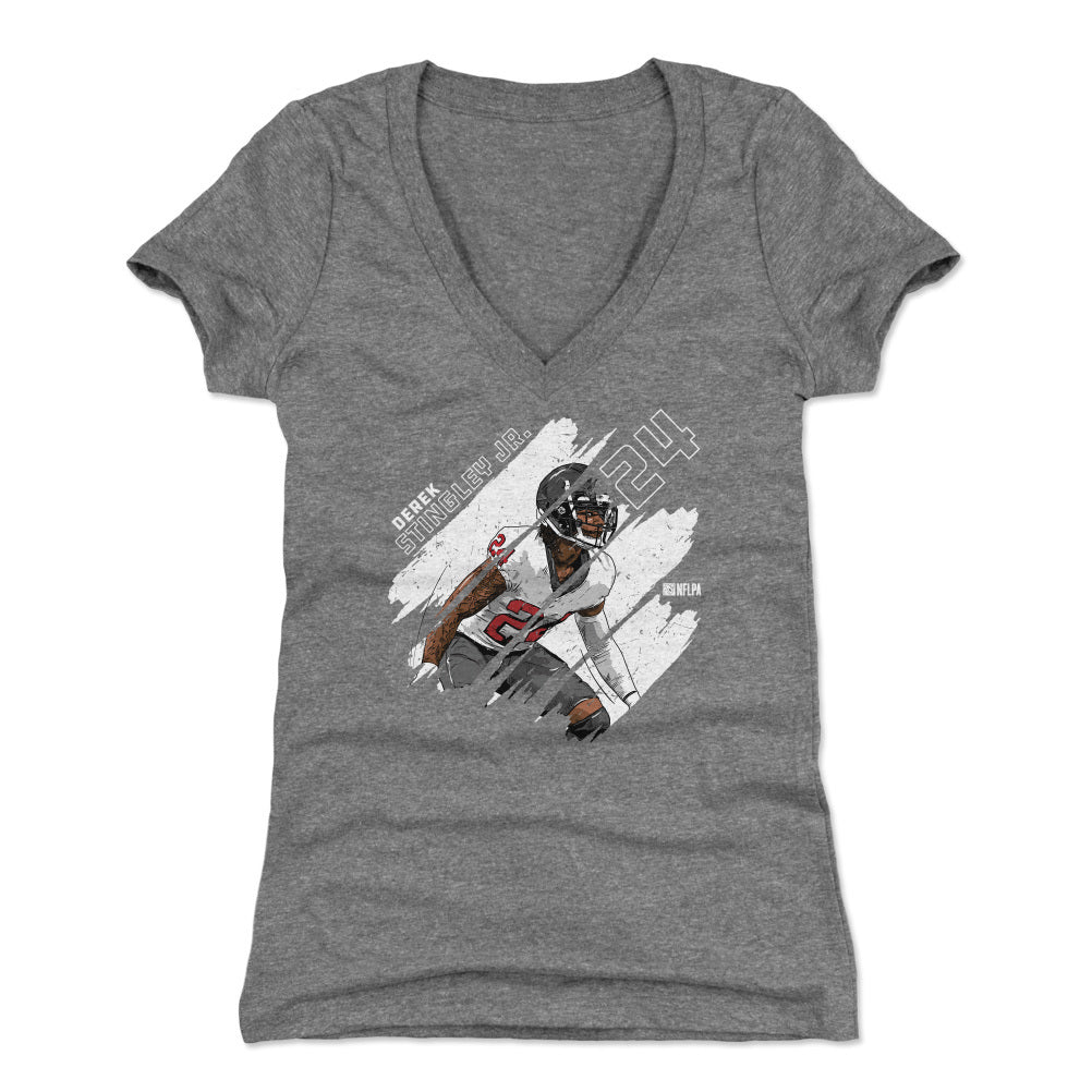 Derek Stingley Jr. Women&#39;s V-Neck T-Shirt | 500 LEVEL