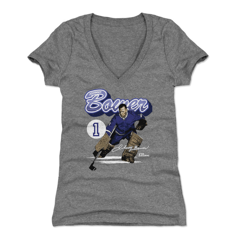 Johnny Bower Women&#39;s V-Neck T-Shirt | 500 LEVEL