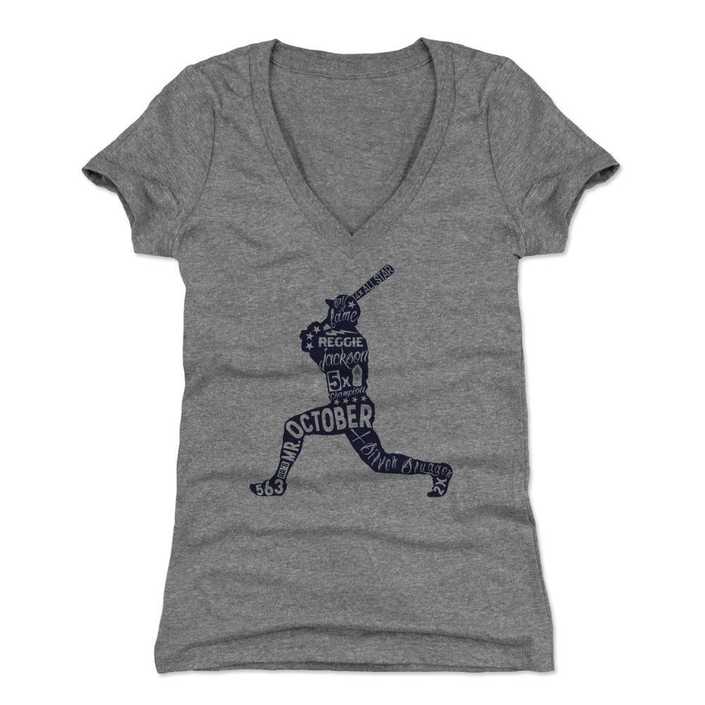 Reggie Jackson Women&#39;s V-Neck T-Shirt | 500 LEVEL