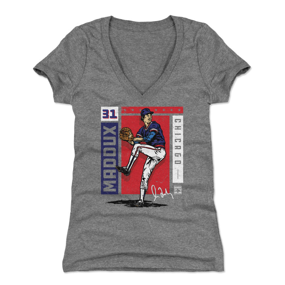 Greg Maddux Women&#39;s V-Neck T-Shirt | 500 LEVEL