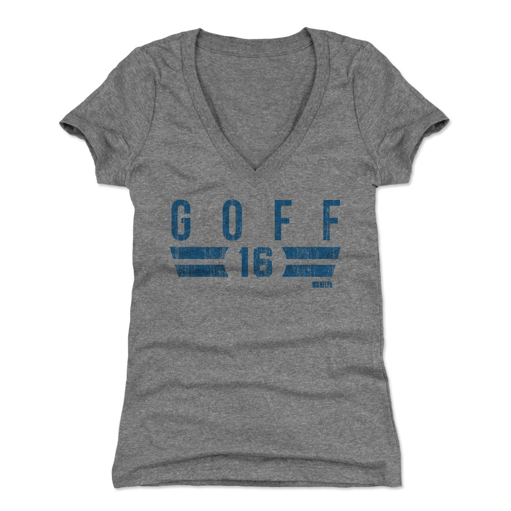 Jared Goff Women&#39;s V-Neck T-Shirt | 500 LEVEL
