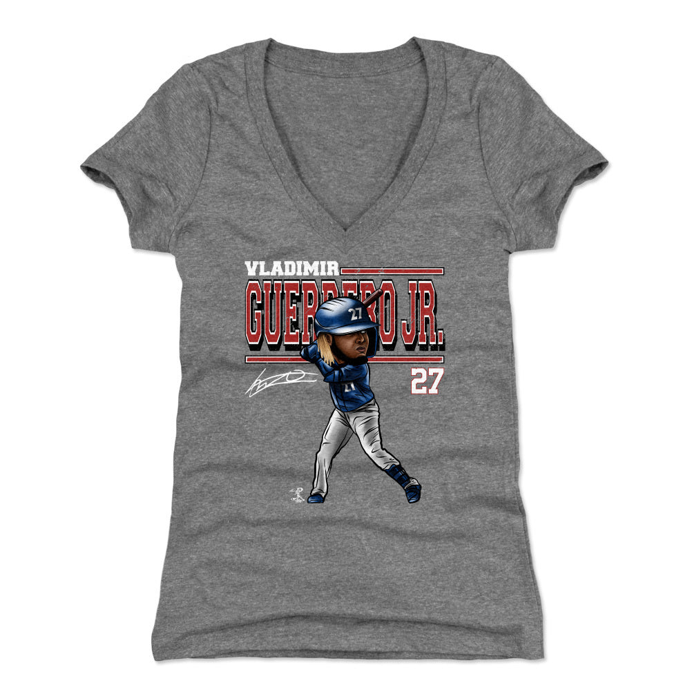 Vladimir Guerrero Jr. Women&#39;s V-Neck T-Shirt | 500 LEVEL